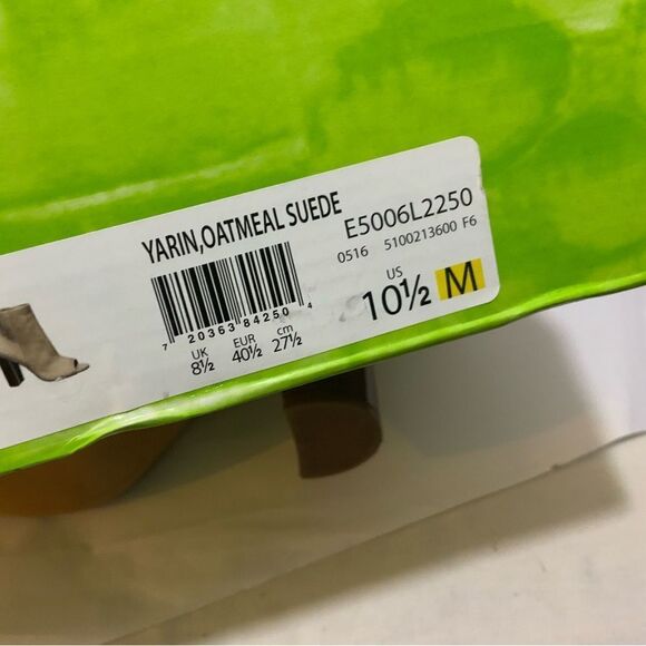 Sam Edleman Yarin Suede Camel Peeptoe Booties 10.5M - Picture 11 of 12